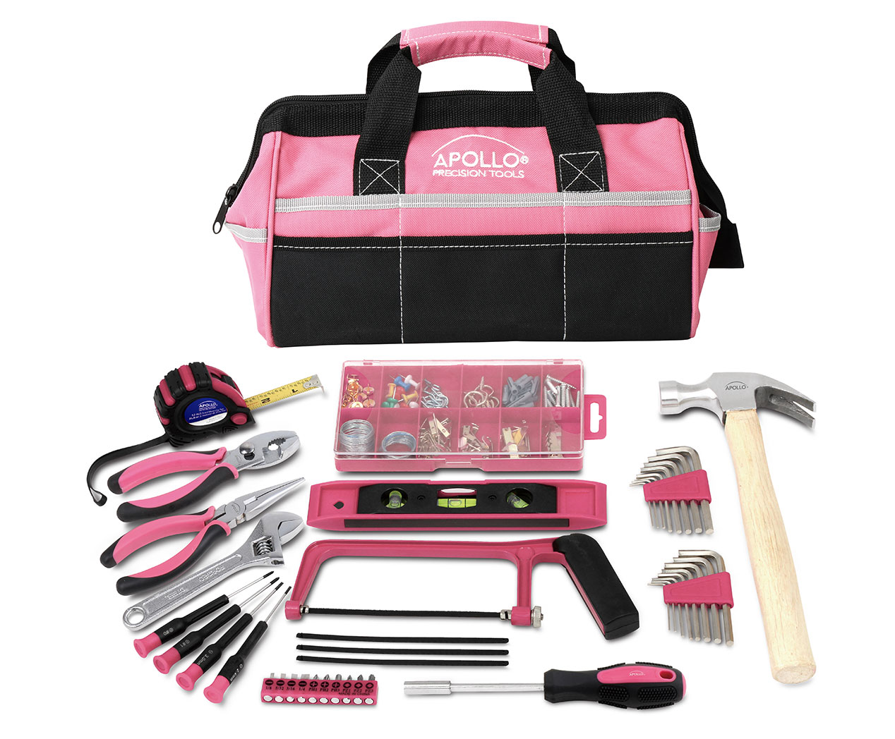 Household Tool Kit 135-Piece Pink Product Dimensions: 10 x 14 x 3 inches Donation Made to Breast Cancer Research 