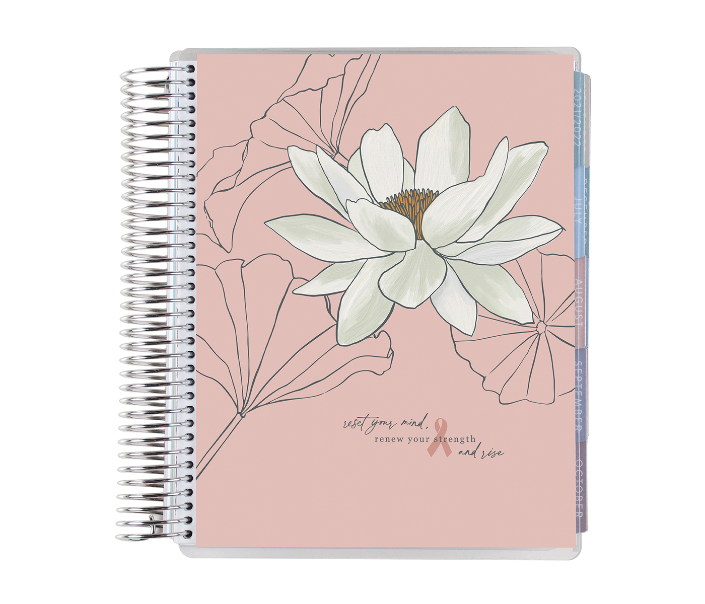 Erin Condren Pink Flora Lotus LifePlanner to support Breast Cancer Research Foundation
