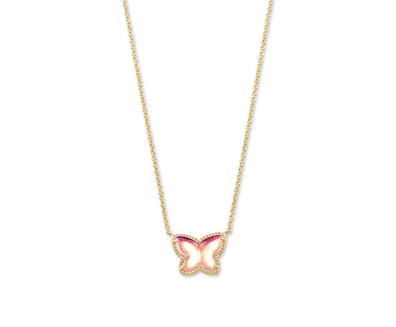 Kendra Scott Lillia Butterfly Gold Pendant Necklace to support the Breast Cancer Research Foundation