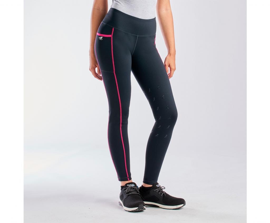 Piper Breast Cancer Awareness Flex Tights by SmartPak - Knee Patch.jpg